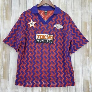 Wild Fable Crochet Polo Shirt Tokyo Graphic Women’s Size M - NWT!